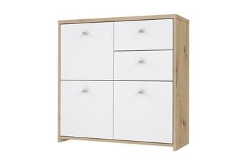 Skjenk Toledor 2 Skuffer 74x77 cm - Brun / Hvit - Oppbevaring - Oppbevaringsmøbler - Sideboard & skjenk