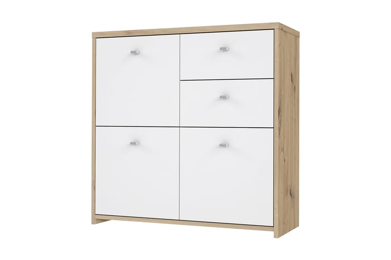 Skjenk Toledor 2 Skuffer 74x77 cm - Brun / Hvit - Oppbevaring - Oppbevaringsmøbler - Sideboard & skjenk
