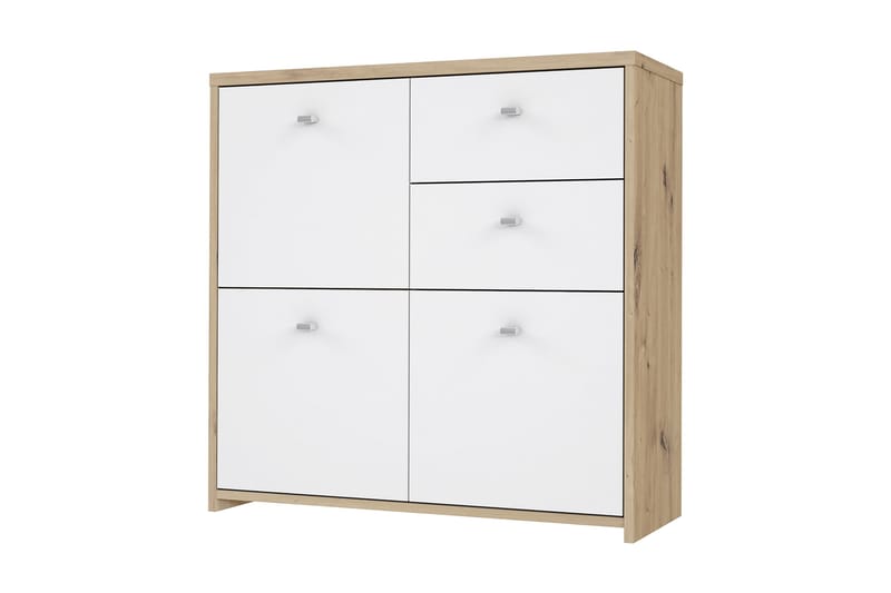 Skjenk Toledor 2 Skuffer 74x77 cm - Brun / Hvit - Sideboard & skjenk