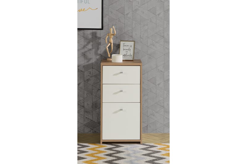 Skjenk Toledor 74x40 cm - Brun / Hvit - Oppbevaring - Oppbevaringsmøbler - Sideboard & skjenk