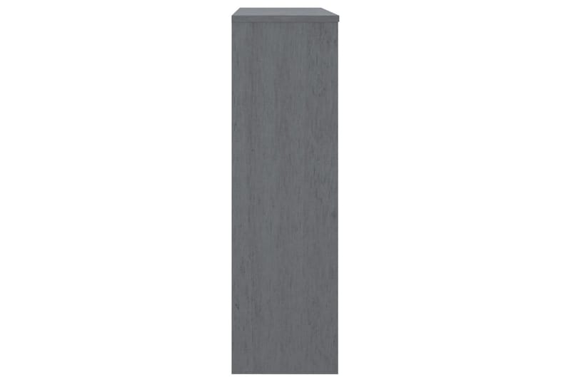 Skjenketopp mørkegrå 90x30x100 cm heltre furu - Grå - Sideboard & skjenk