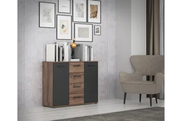 Sredets Sideboard 34x105 cm - Brun/Svart - Oppbevaring - Oppbevaringsmøbler - Sideboard & skjenk