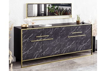 Susia Sidebord 180 cm - Gull|Svart - Oppbevaring - Oppbevaringsmøbler - Sideboard & skjenk