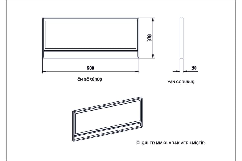 Susia Skjenk 90 cm i Tre med Metallramme - Gull|Svart - Oppbevaring - Oppbevaringsmøbler - Sideboard & skjenk