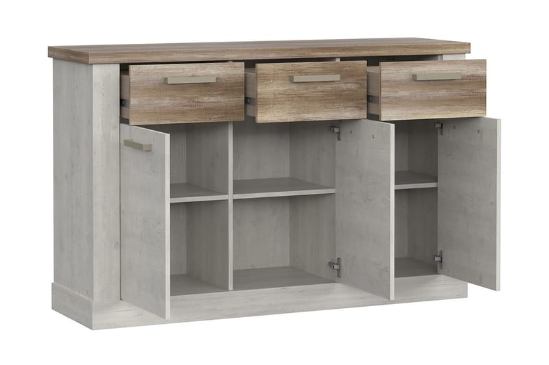 Talebi Skjenk 41x141 cm i Tre - Hvit|Brun - Oppbevaring - Oppbevaringsmøbler - Sideboard & skjenk