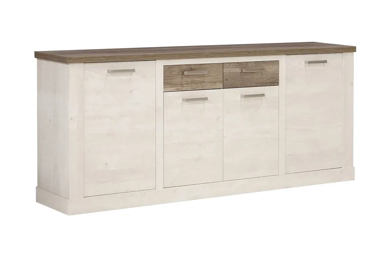 Talebi Skjenk 41x213 cm, Brun / Hvit