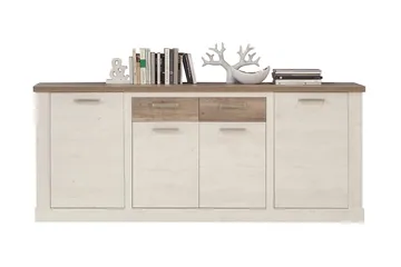 Talebi Skjenk 41x213 cm - Brun / Hvit - Oppbevaring - Oppbevaringsmøbler - Sideboard & skjenk