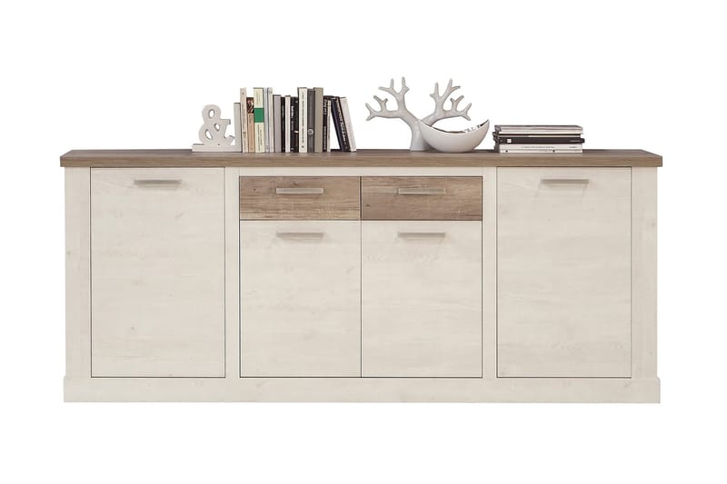 Talebi Skjenk 41x213 cm - Brun / Hvit - Oppbevaring - Oppbevaringsmøbler - Sideboard & skjenk