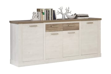 Talebi Skjenk 41x213 cm - Brun / Hvit - Oppbevaring - Oppbevaringsmøbler - Sideboard & skjenk