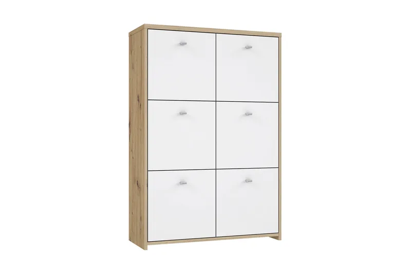 Toledor skjenk 113x77 cm, Brun / Hvit