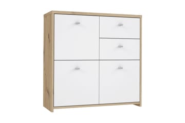 Toledor Skjenk 2 Skuffer 74x77 cm - Brun / Hvit - Oppbevaring - Oppbevaringsmøbler - Sideboard & skjenk
