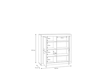 Tolovgrad Sideboard 41x113 cm - Grå/Hvit - Oppbevaring - Oppbevaringsmøbler - Sideboard & skjenk