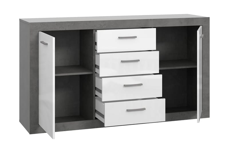 Tolovgrad Sideboard 41x153 cm - Grå/Hvit - Oppbevaring - Oppbevaringsmøbler - Sideboard & skjenk