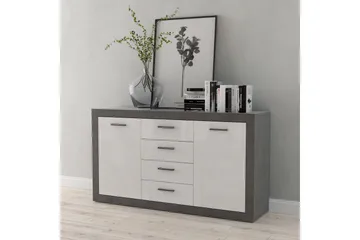 Tolovgrad Sideboard 41x153 cm - Grå/Hvit - Oppbevaring - Oppbevaringsmøbler - Sideboard & skjenk