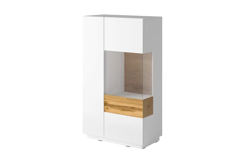 Tomeka Sideboard i Tre, Hvit|Transparent|Beige
