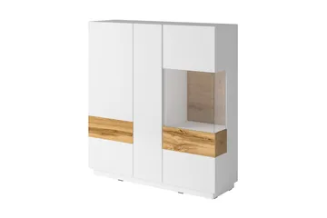 Tomeka Sideboard i Tre - Hvit|Transparent|Brun - Oppbevaring - Oppbevaringsmøbler - Sideboard & skjenk