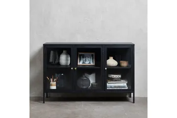 Umbri Sideboard 3 delar 132 cm - Svart - Oppbevaring - Oppbevaringsmøbler - Sideboard & skjenk