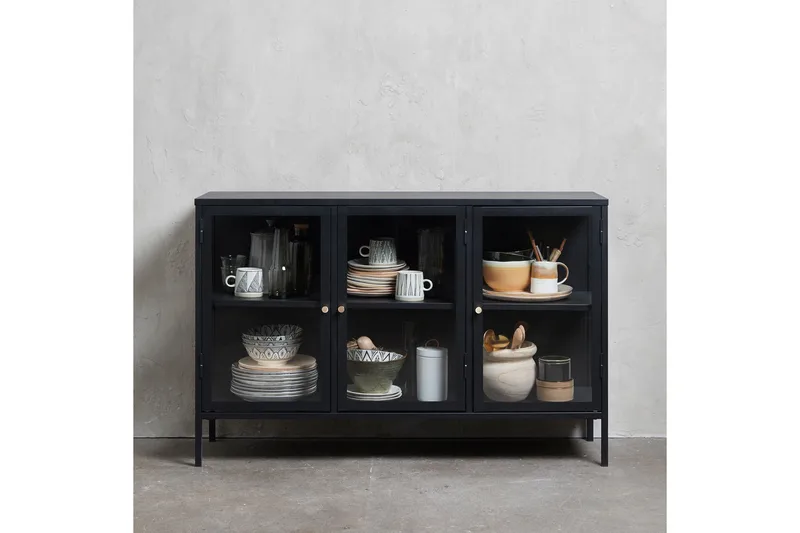 Umbri Sideboard 3 delar 132 cm - Svart - Oppbevaring - Oppbevaringsmøbler - Sideboard & skjenk