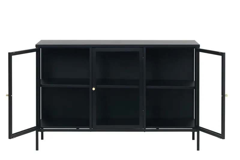 Umbri Sideboard 3 delar 132 cm - Svart - Oppbevaring - Oppbevaringsmøbler - Sideboard & skjenk