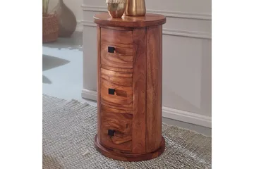 Willowdale Sideboard 35 cm 3 Skuffer Rundt - Brun - Oppbevaring - Oppbevaringsmøbler - Sideboard & skjenk