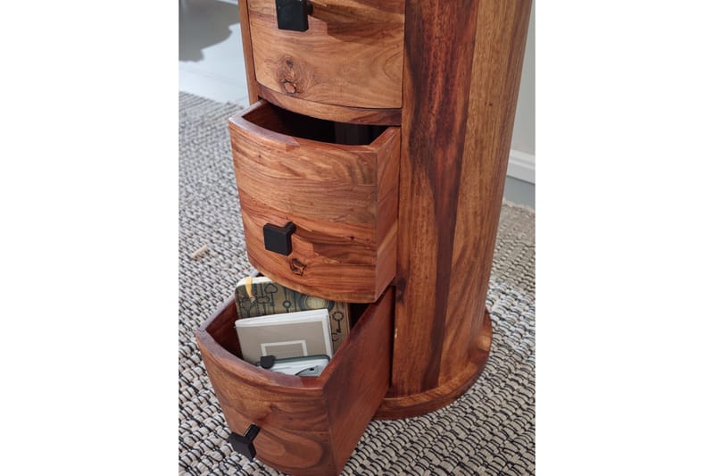 Willowdale Sideboard 35 cm 4 Skuffer Rundt - Brun - Oppbevaring - Oppbevaringsmøbler - Sideboard & skjenk