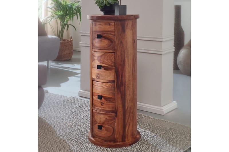 Willowdale Sideboard 35 cm 4 Skuffer Rundt - Brun - Oppbevaring - Oppbevaringsmøbler - Sideboard & skjenk