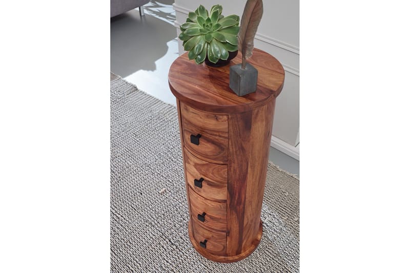 Willowdale Sideboard 35 cm 4 Skuffer Rundt - Brun - Oppbevaring - Oppbevaringsmøbler - Sideboard & skjenk