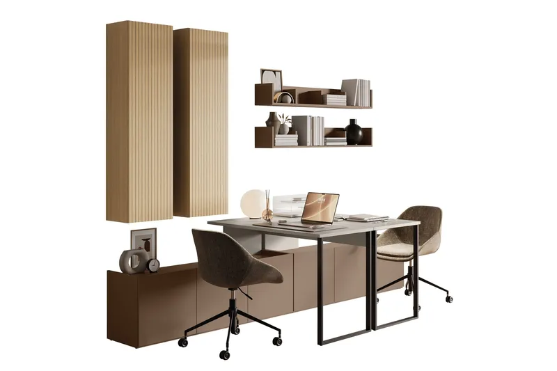 Sigmana Møbelsett For Stue, Lys Grå/Beige