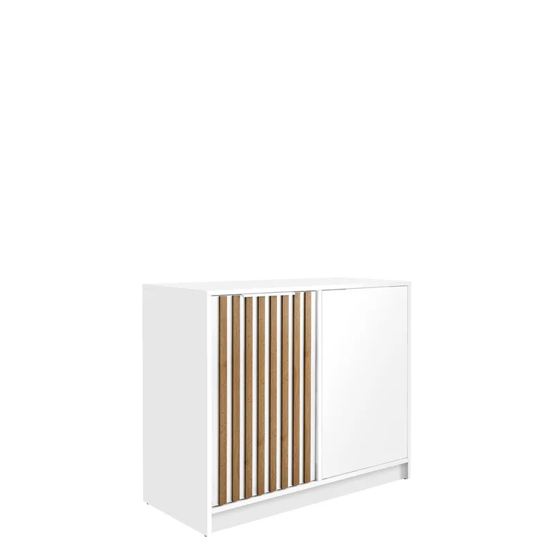 skap Bali lux brun, hvit, brun, hvit