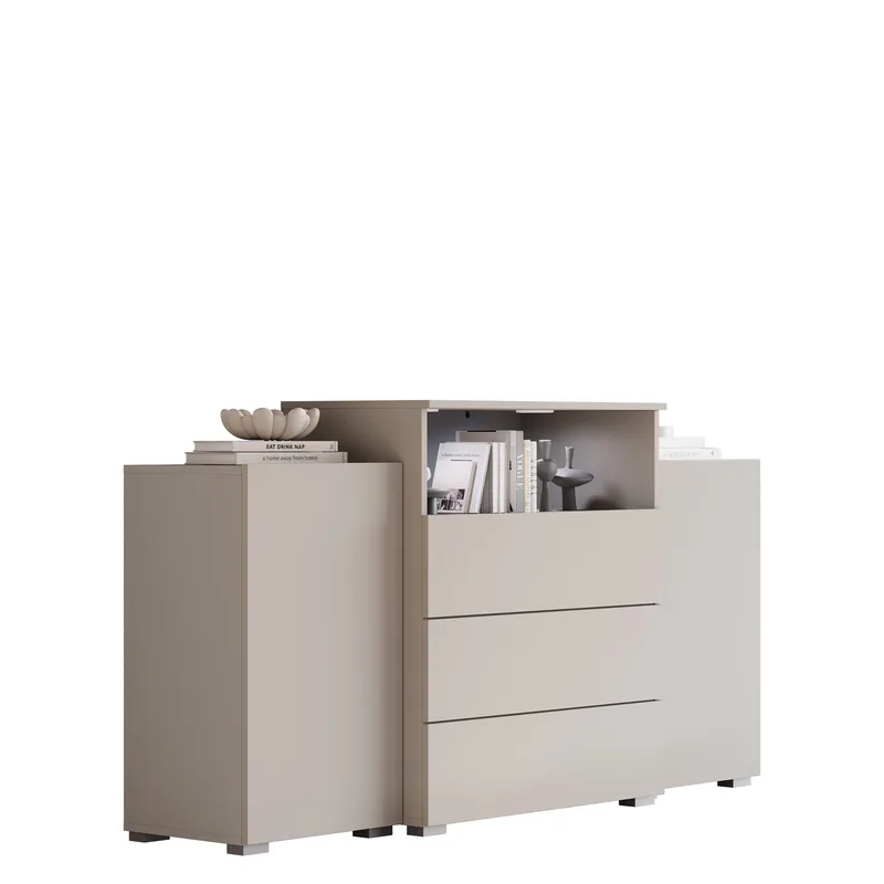 skap Kommode 2 dører 3 skuffer URBAN URBIII1500 beige