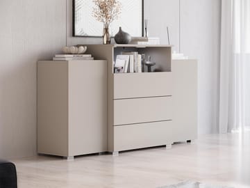 skap Kommode 2 dører 3 skuffer URBAN URBIII1500 beige - Oppbevaring - Oppbevaringsmøbler - Sideboard & skjenk