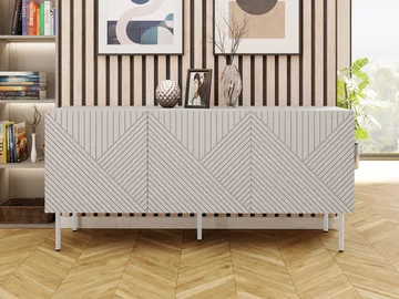 skap NO_BRAND Kommode ART DECO 3D 150 beige - Oppbevaring - Oppbevaringsmøbler - Sideboard & skjenk