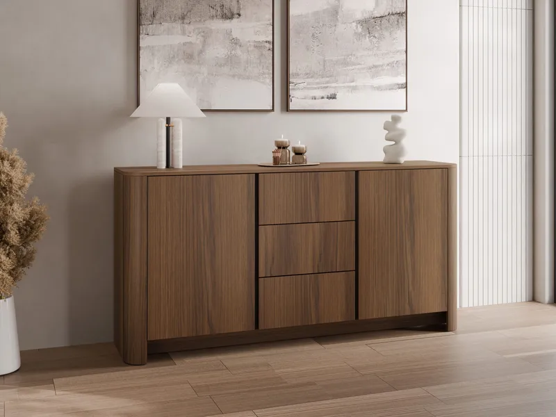 skap NO_BRAND Kommode BARI KSZ168 brun - Oppbevaring - Oppbevaringsmøbler - Sideboard & skjenk