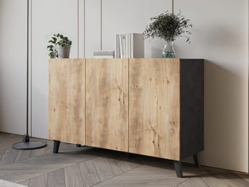 skap NO_BRAND Kommode PHUKET 120 grå, brun - Oppbevaring - Oppbevaringsmøbler - Sideboard & skjenk