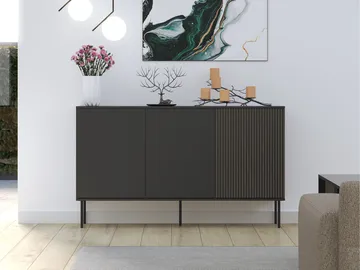 skap Notte Svart, valnøtt - Svart, valnøtt - Oppbevaring - Oppbevaringsmøbler - Sideboard & skjenk