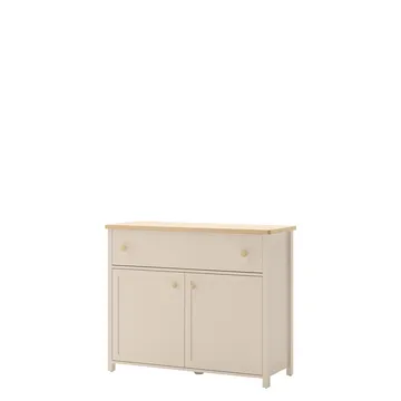 skap Story Beige, eik - Beige, eik - Oppbevaring - Oppbevaringsmøbler - Sideboard & skjenk