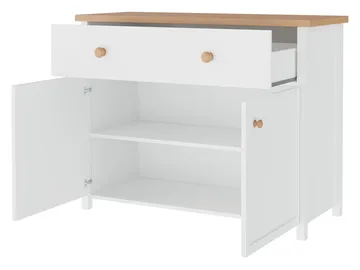 skap Story Beige, eik - Beige, eik - Oppbevaring - Oppbevaringsmøbler - Sideboard & skjenk