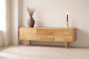 Skap VIND Skärhamn Natur 45 x 180 x 65 - natur - Oppbevaring - Oppbevaringsmøbler - Sideboard & skjenk