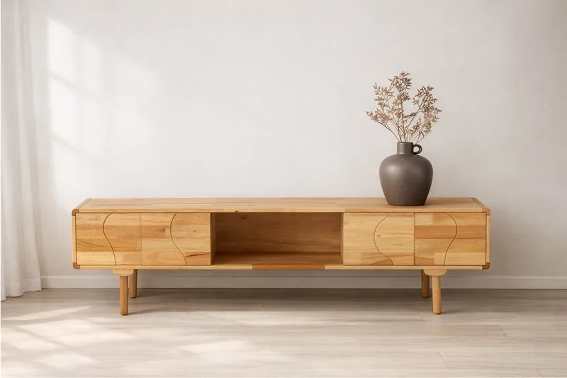 Skap VIND Skärhamn Natur 45 x 200 x 55 - natur - Oppbevaring - Oppbevaringsmøbler - Sideboard & skjenk