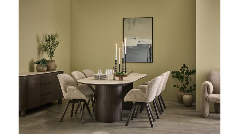 Skjenk Ödalen med Keramisk Topp - Brunlakkert eikefiner - Oppbevaring - Oppbevaringsmøbler - Sideboard & skjenk