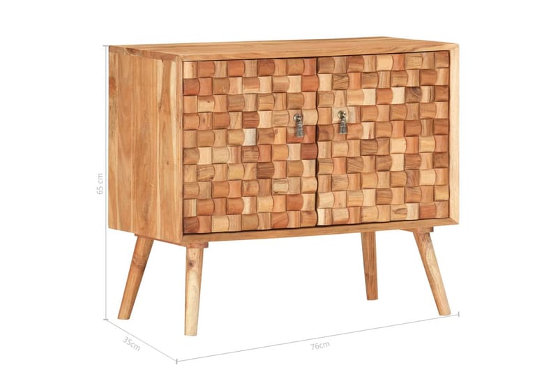 Skjenk 75x35x65 cm heltre akasie -   - Sideboard & skjenk