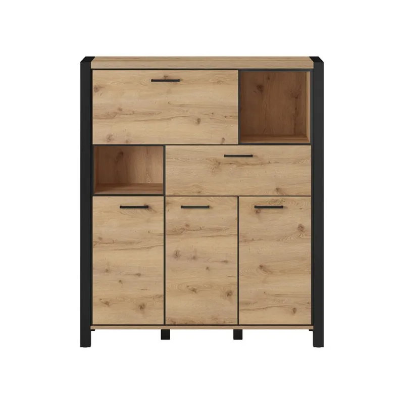 Skjenk Aktiv 3 dører 1 skuff 1 klaffedør - Oppbevaring - Oppbevaringsmøbler - Sideboard & skjenk