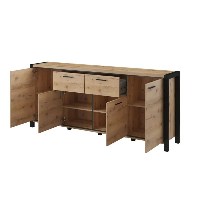 Skjenk Aktiv 4 dører med 2 skuffer - Oppbevaring - Oppbevaringsmøbler - Sideboard & skjenk