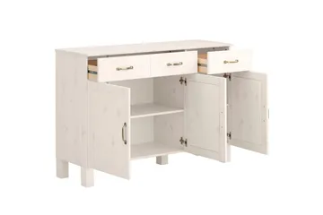 Skjenk Alby 125x38x85 cm, Hvit - 125x38x85 cm, Hvit - Oppbevaring - Oppbevaringsmøbler - Sideboard & skjenk