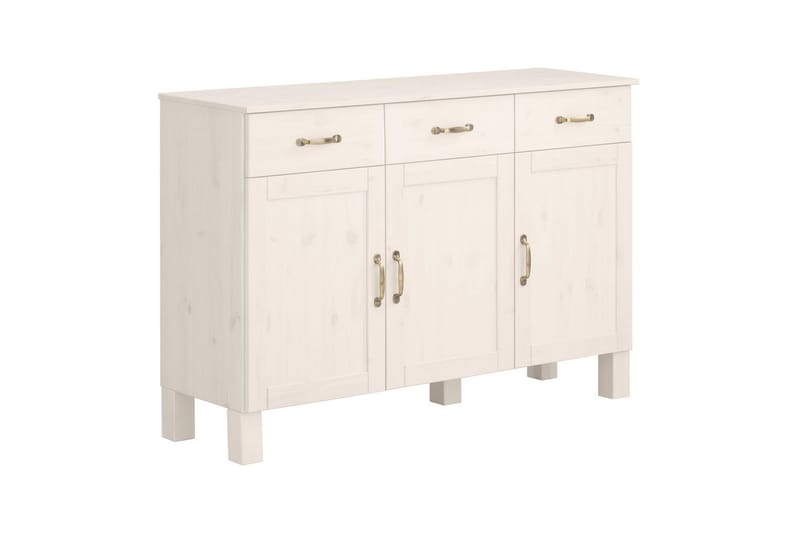 Skjenk Alby 125x38x85 cm, Hvit - 125x38x85 cm, Hvit - Oppbevaring - Oppbevaringsmøbler - Sideboard & skjenk