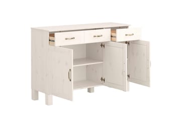 Skjenk Alby 125x38x85 cm, Hvit - 125x38x85 cm, Hvit - Oppbevaring - Oppbevaringsmøbler - Sideboard & skjenk