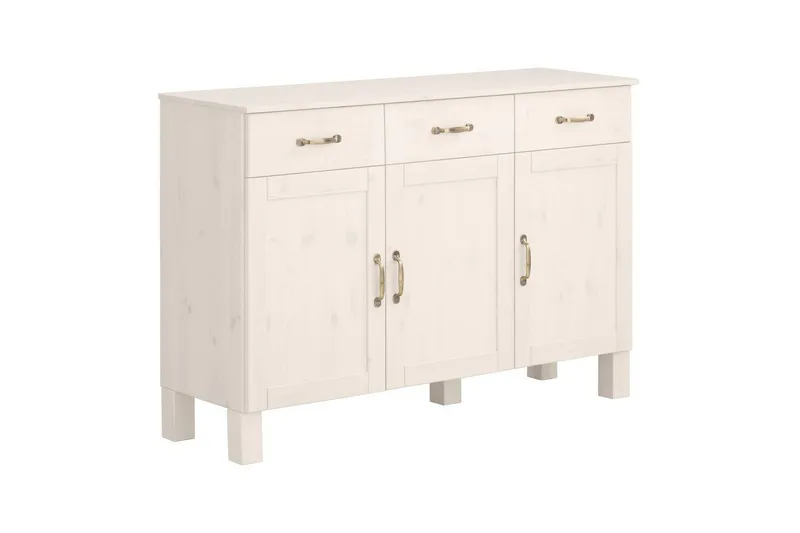 Skjenk Alby 125x38x85 cm, Hvit, 125x38x85 cm, Hvit