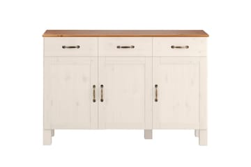 Skjenk Alby 125x38x85 cm, Hvit/Honning - 125x38x85 cm, Hvit/Honning - Oppbevaring - Oppbevaringsmøbler - Sideboard & skjenk