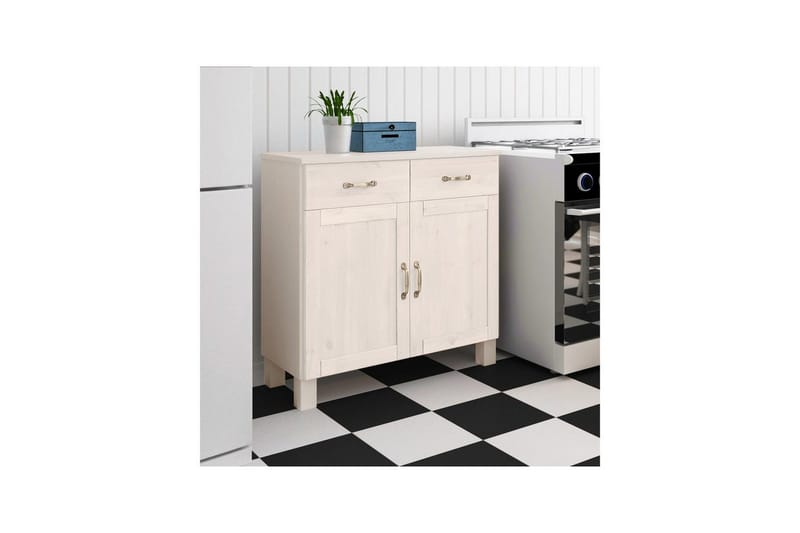 Skjenk Alby 85x38x85 cm, Hvit - 85x38x85 cm, Hvit - Oppbevaring - Oppbevaringsmøbler - Sideboard & skjenk