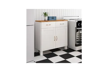 Skjenk Alby 85x38x85 cm, Hvit/Honning - 85x38x85 cm, Hvit/Honning - Oppbevaring - Oppbevaringsmøbler - Sideboard & skjenk